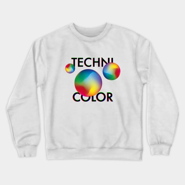 Technicolor Crewneck Sweatshirt by meowshmallow